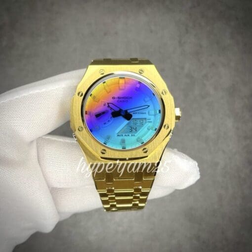 casioak gold custom gshock ga2100
